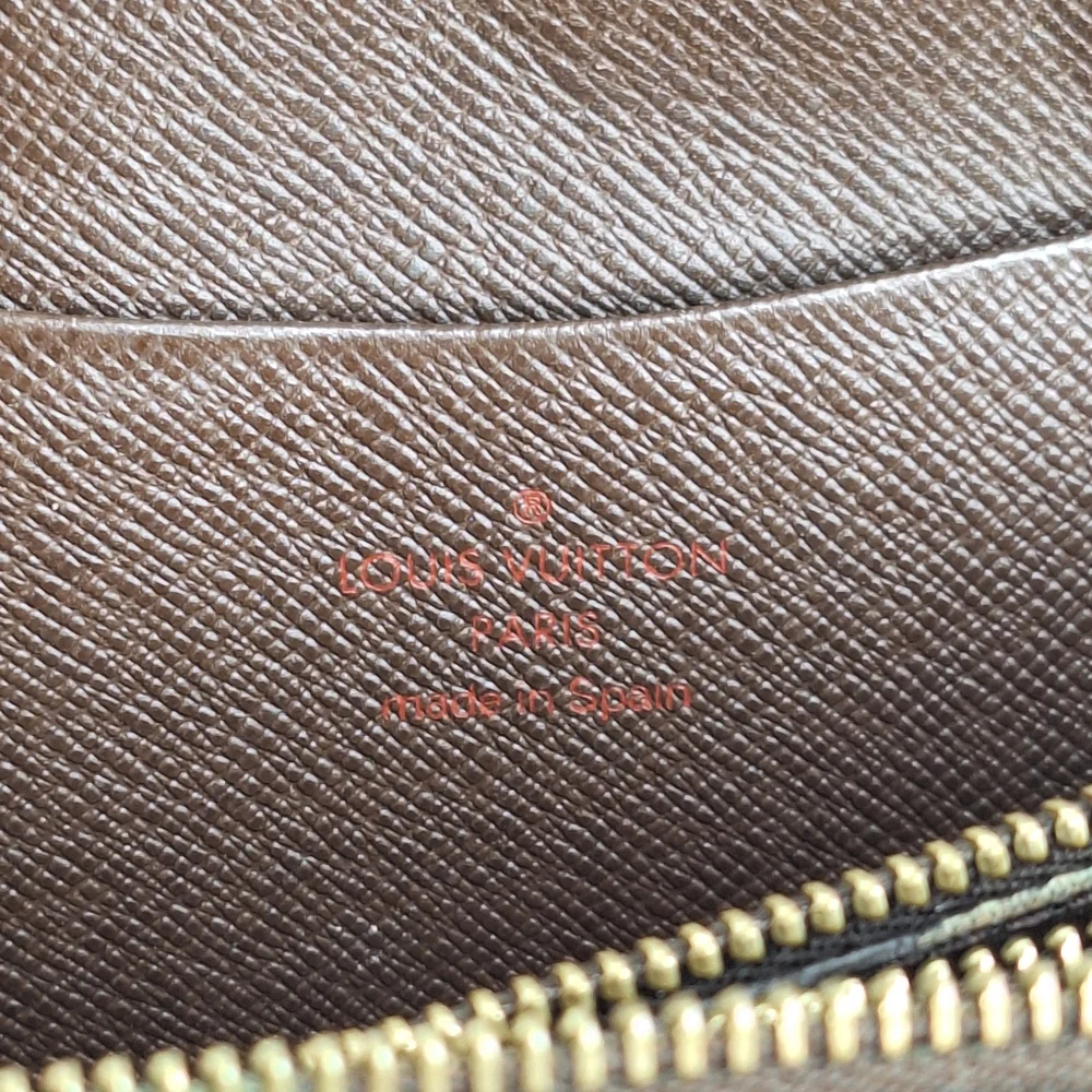 LOUIS VUITTON Zippy Damier Long Zipper Wallet LV Brown